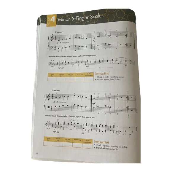 Piano Adventures Scale and Chord Book 1 : Five-Finger Scales and Chords - Picture 5 of 9